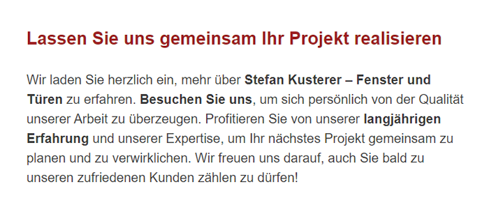 Moebel nach Mass bei  Waal 