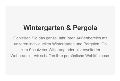 Wintergarten Pergola in  Waal